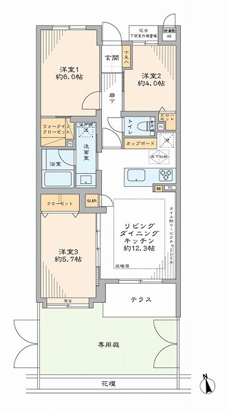 ベルハイム下北沢-間取り