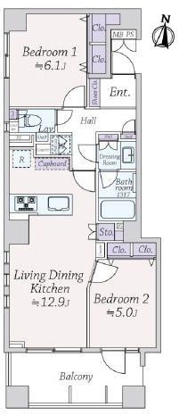 ザ・パームス代々木上原ヒルテラス-間取り