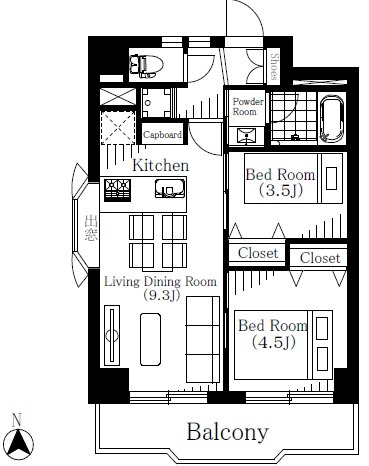 ルシール新中野-間取り