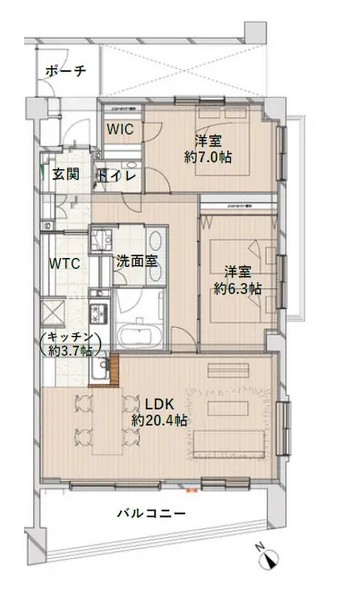 パークハウス代々木上原-間取り