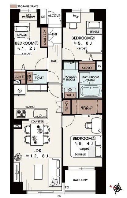 笹塚パークホームズ-間取り