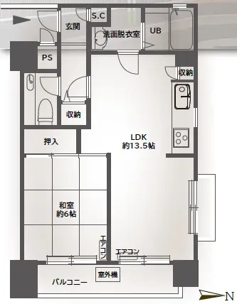ライオンズマンション松原第2-間取り