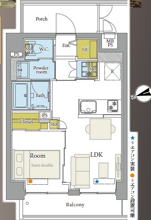 パウゼ松濤-間取り