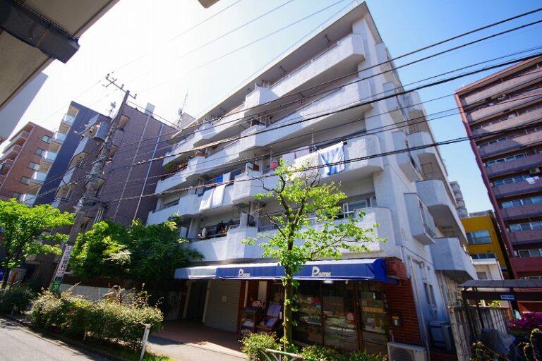 グリーンキャピタル笹塚_外観と共用部 (1)