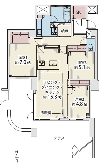 代々木ハウス-間取り