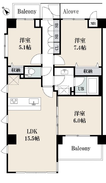 マートルコート代々木公園-間取り