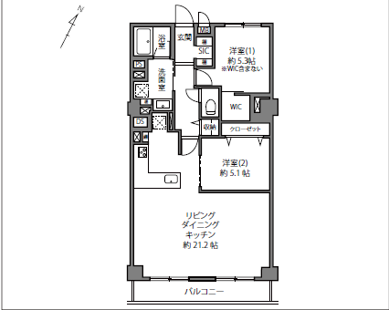 南平台マンション-間取り