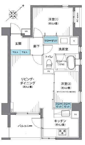 ブランクレア代々木公園-間取り