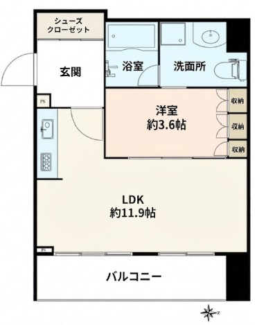 日神パレステージ代々木公園-間取り