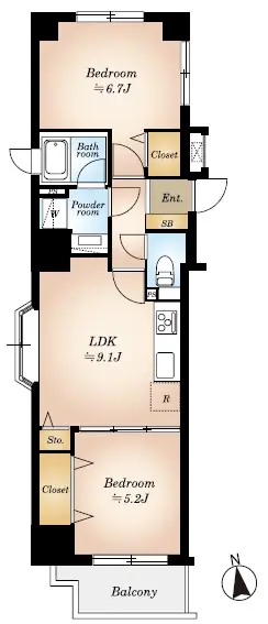 ウィライブ中野富士見町-間取り