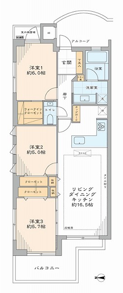ディアナコート代々木-間取り