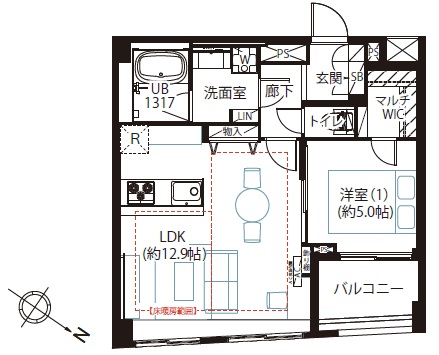 イニシアイオ杉並和泉-間取り