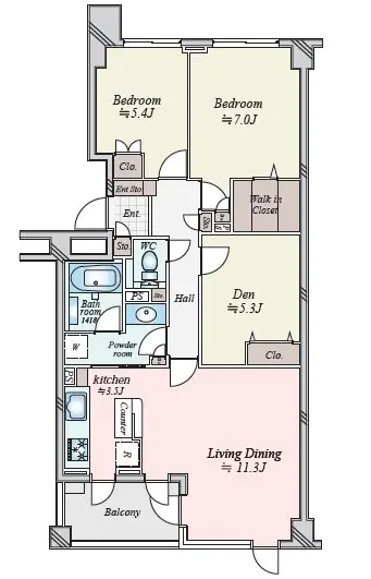 東急ドエルアルス代々木参宮橋-間取り
