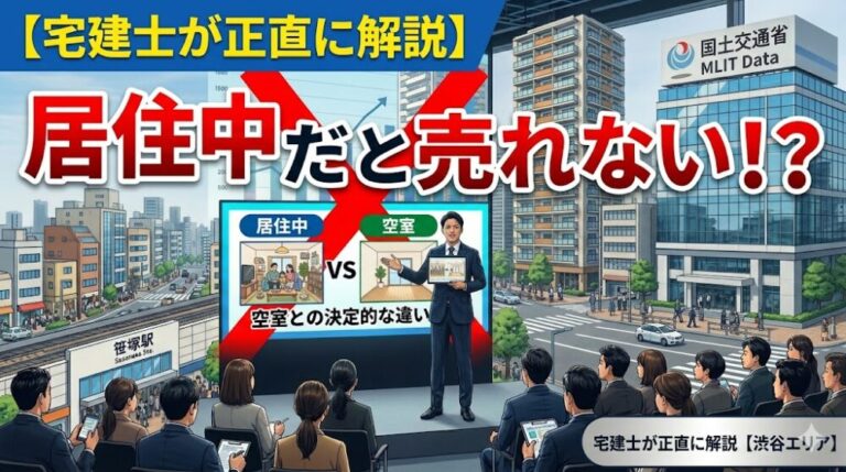 居住中のマンションは売れない？空室との違いを宅建士が正直に解説【渋谷エリア】
