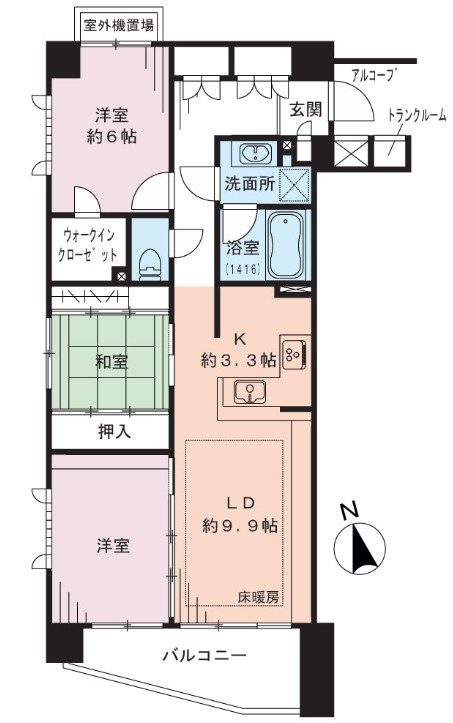 ジェイパーク渋谷神泉-間取り