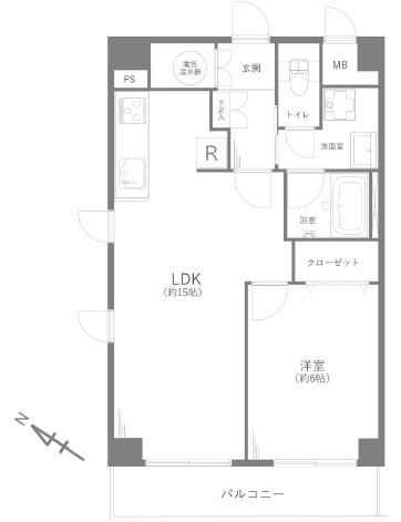 初台スカイレジテル-間取り