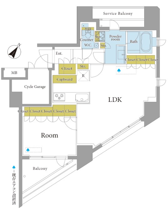 ドゥアージュコラッド松濤-間取り