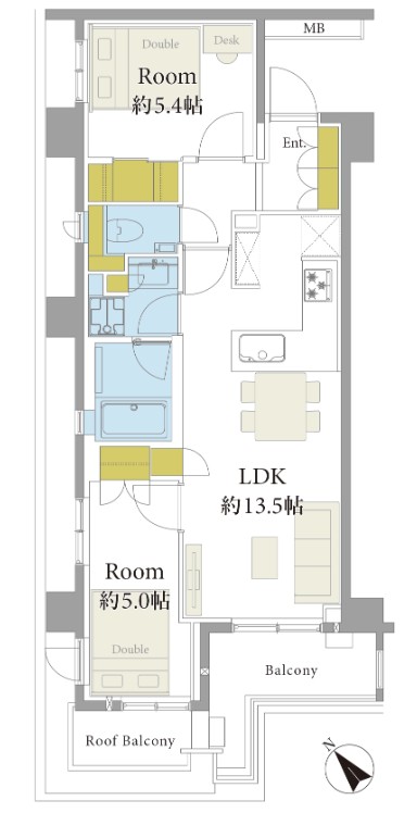 オープンレジデンシア代々木上原-間取り