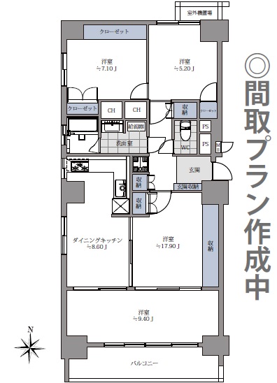 シーアイマンション桜上水-間取り