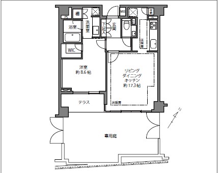 松濤アパートメント-間取り