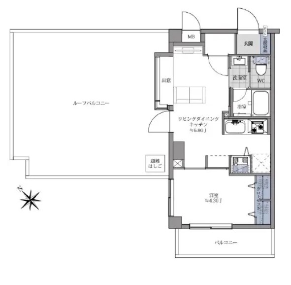 イトーピア幡ヶ谷-間取り