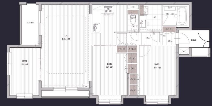 ディアナコート松濤-間取り