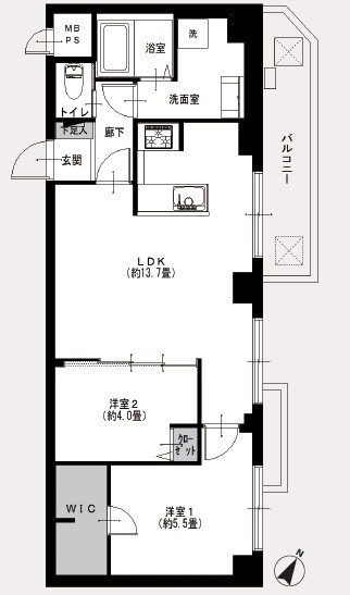 代々木公園ガーデニア-間取り