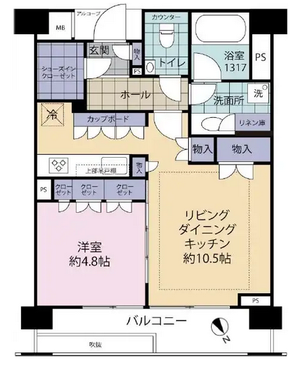 ピアース恵比寿-間取り