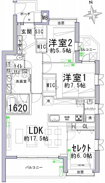 ホームズ羽根木-間取り