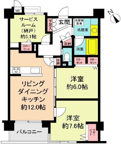 ジェイシティ幡ヶ谷-間取り