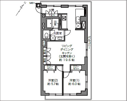 秀和高樹町レジデンス-間取り
