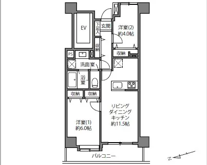 イトーピア目黒青葉台-間取り