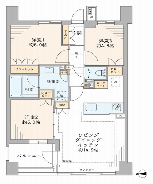 ウエリス代沢-間取り