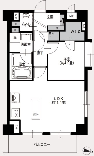 リシェ駒場東大前-間取り