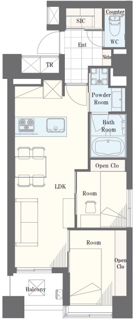 ブリリア恵比寿アイディ-間取り