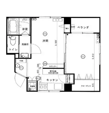 笹塚マンション-間取り