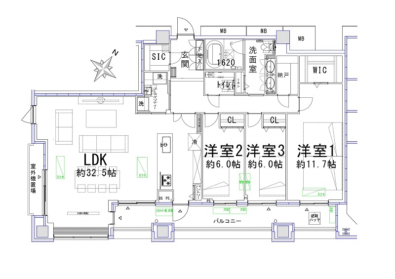 アトラスタワー西新宿-間取り