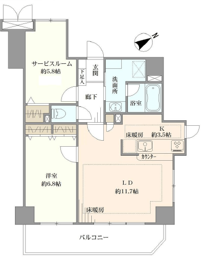 ライオンズシティ西新宿-間取り