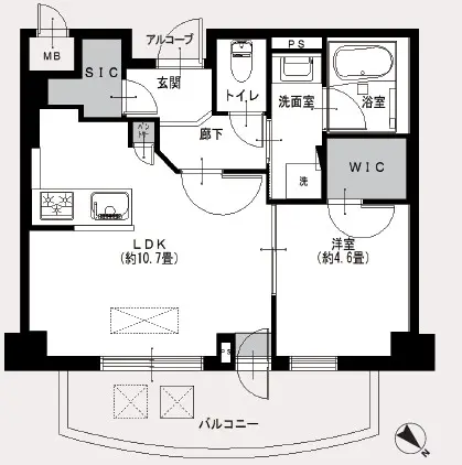 グランエクレール参宮橋-間取り