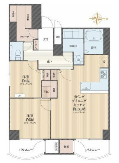 サンハイツ中野-間取り