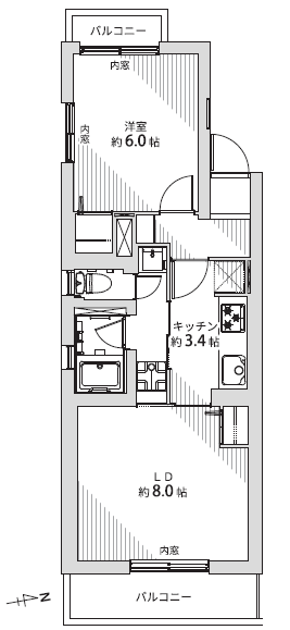 代官山ローヤルコーポ-間取り