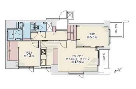 南青山ユニハイツ-間取り