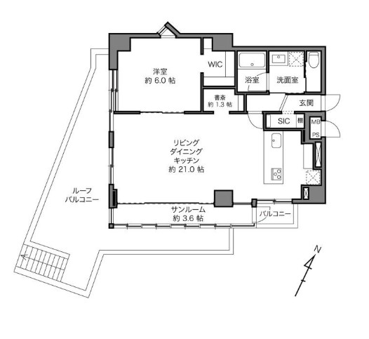 ウィン目黒-間取り
