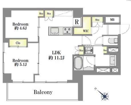 新中野マンション-間取り