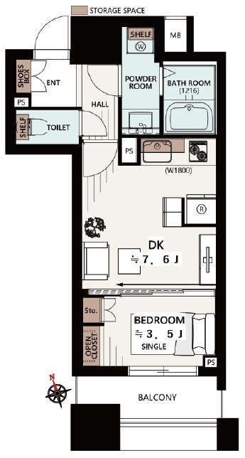 ファミール新宿グランスィートタワー-間取り
