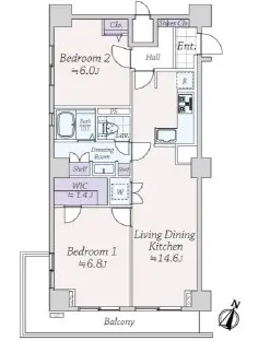松濤パークハウス-間取り