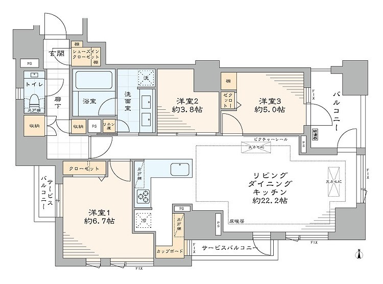 サンウッド広尾-間取り