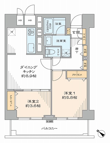 ファミール西新宿10階-間取り