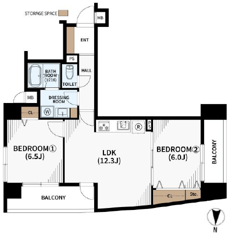 東中野テラス-間取り