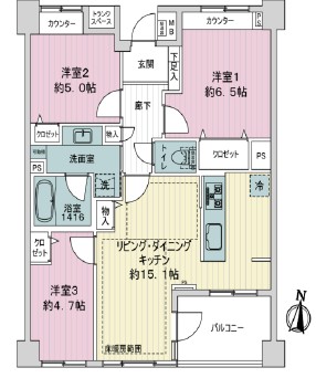 クレッセント東中野レジデンス-間取り